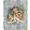 F.LLI BONELLA Fratelli Bonella | Quadro In Legno Sagomato Stile Vintage dell'Angelo con Lanterna f.to 19x24 cm | Made in Italy