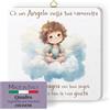 F.LLI BONELLA FRATELLI BONELLA - Quadro Angioletto per Bambini - Quadro in Legno 19x19 cm con Scatola Regalo - 100% Made in Italy