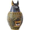 Generic Statua egiziana Anubis Urna per ceneri di animali domestici, 7,5 cm, in resina, statuetta vintage per esporre la casa