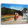 Printerland Quadro moderno HOPPER Edward Gas RIPRODUZIONE STAMPA SU TELA Quadri Moderni Moderno Astratto Arte Cucina Soggiorno Camera da letto printerland.it (30x50 cm)