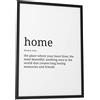 Papierschmiede® Definizione Home, A3 Poster per salotto, camera da letto, cucina, soggiorno, Stampe da parete regalo Decorazione da parete frase inglese, senza cornice