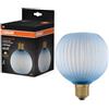 OSRAM Lampada in vetro LED DECOR FLAT sfera in vetro colorato blu E27 | DECOR LED FLAT LAMP 3.5W 827 E27 Non-DIM, LED Lamps, Blu, 25000 h, confezione da 1