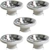 Sigmaled lighting - Faretto LED AR111 G53 14W (equivalente 110W alogena) - Luce Calda 3000K - 1000 lumens - 12V AC/DC - Spot LED AR111 - 5 Unità