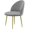 ABZDUNG Velluto Coprisedie con Schienale 1/2/4/6 Pezzi Copripoltrona Elasticizzato Ufficio Coprisedia con Braccioli Fodera per Sedia Poltroncina Sala Pranzo Bianco Velluto Cucina Copertura Sedie(G,1PCS)