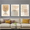 ZFTCN - Set di 3 poster astratti bohémien, da parete, con disegno lineare di donna e motivo di foglie botaniche, senza cornice (poster 05, 3 pezzi, 40 x 60 cm)