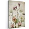 MuchoWow© Quadro Camera Da Letto Quadri Soggiorno Decorazione Parete Quadri | 60x90 cm - Moderni Su Tela Stampe Foto Con Cornice QuadrettiFiori - Primavera - Giardino - Natura morta - Fiori secchi