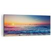 ARTTOR Stampe da Parete Moderne 100x40 cm Quadro su Tela Paesaggi Marino - 3613 | Mare Spiaggia Onda Quadro Decorativo Grande 1 pezzo Soggiorno Camera da Letto Arte da Parete Decorazione da Parete ARTTOR