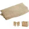 GANILITY Tessuto di Iuta, 100 x 160 cm Juta Tessuto in Fibra al Metro, 280 g/m² Lino Jute Decorazioni, Juta Tagliabile Tessuti, per Casa, Giardinaggio, Feste