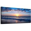 hyidecorart Quadro Moderni Paesaggio Mare Naturale Soggiorno 59x119 cm | Motivi Splendido, Stampa HD, Facile da Appendere, Quadri su Tela, Per Molte Stanze, Decorazione Murale Flessibile, Regalo