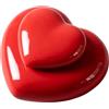 TENGMEIHUIO Scatola ricordo per animali domestici mini scatola ricordo scatola ceramica per cani e gatti a forma di cuore per conservare ricordi (Rosso)