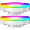 ledscom.de 2x lampadine GX53 LED RGB, bianco caldo - bianco freddo (2900-6100 K), 6,6 W, 670lm, 107°, Smart Home, WLAN, Alexa, opaco