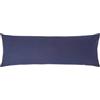 HOMESCAPES Federa per cuscino lungo in puro cotone egiziano 200 TC 400 fili, equivalente a percalle, per allattamento, gravidanza e anziani, colore blu navy