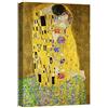 canvashop quadri Moderni Soggiorno Klimt il Bacio 100x70 cm Verticale | Quadro Su Tela Canvas, Stampe Da Parete
