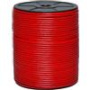 Cords Essentials Cordoncino rotondo in vera pelle, corda per la creazione di gioielli, collane, bracciali, trecce kumihimo, impacchi, artigianato e progetti hobby (rosso, 3,0 mm)