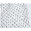 Generic Tessuto a rete con fori romboidali dal diametro di 1 cm, in spandex, 165 cm, venduto al metro (bianco)