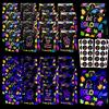 XJLANTTE Sacchetti regalo fluorescenti - 40 pezzi a sorpresa con adesivi, in carta colorata fluorescente, per dolcetti, feste di compleanno e unione familiare
