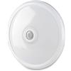 V-TAC Plafoniera LED Chip Samsung Rotonda 12W con Sensore PIR, Bianco