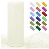 Uiopa Tulle Bianco Crema 30cm x 91m Rotolo Tulle Matrimonio Poliestere Tessuto Decorazione Nastro per Bomboniere, Matrimonio, Feste, Gonna Tutù, Artigianat