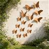 samyihe Farfalle Decorative Parete, 15 Pezzi Decorazioni Giardino, 3D Decorazione da Parete in Metallo, 5 Diverse Dimensioni Forma di Farfalla per Casa Recinzione Esterna Balcon Portico