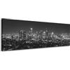 GP TONER quadro su tela architettura di Los Angeles in bianco e nero 150X50 cm