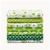 Generic 7 pezzi di tessuto floreale in cotone - per decorazioni fai da te, cucito, artigianato, trapunte, cucito (49,8 x 49,8 cm verde)