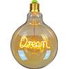 TIANFAN Lampadine LED vintage Big Globe G125 4W 220/240V super giallo caldo (sogno)