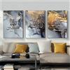 QPLGTU Set di Pittura su Tela Islamica, Arte Araba su Marmo, Decorazione per Soggiorno e Camera da Letto, Poster da Parete, Senza Cornice (Stile 14, 30x40cm*3)