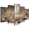 murando - Quadri Moderni per Soggiorno Grandi, Astratto, 100x50 cm | Chiodi Inclusi, 5 Pezzi, Quadro Moderno, Pannelli Decorativi per Pareti, Decorazione da Parete, Resistenti Allo Sbiadimento