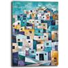 Printerland Quadro Moderno Soggiono Astratto Città Casa Quadri Moderni su Tela Stampa Canvas Astratta Decorazione da Parete Camera da Letto Arredamento Contemporaneo (5, 30x40 cm, Canvas intelaiato)
