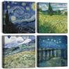 Artscope Stampe e Quadri su Tela 4 pz. Veduta di Verde Immagine Fotografia Murale Tela Wall Art Bel Regalo per Home Decor Ristorante Cucina Regalo di Anniversario Compleanno 30x30CM