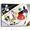 Printerland Quadro Moderno Soggiorno stile KANDINSKY Quadri moderni Astratti da Parete XXL grande Stampa su tela Canvas Decorazione Murale muro Arredo Camera da letto Cucina (18, 50x70 cm)