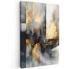 MuchoWow© Quadri Grandi Dimensioni Quadretti Da Parete Quadro Moderno | 40x60 cm - Camera Da Letto Stampa Foto Su Tela Soggiorno Cornice DecorazioniArte - Oro - Argento - Astratto