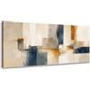 Wallazz Stampa su Tela Canvas Astratta - Quadri Moderni Soggiorno - Arte Astratta per Soggiorno, Camera da Letto, Ufficio e Arredamento Casa 70x140 cm