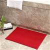 Mateju Tappetino da Bagno Lavabile - Tappetini Bagno in Microfibra Ciniglia, Tappeto Bagno Assorbente Antiscivolo, Tappetino Bagno Assorbente per Bambini Adulti Cani (70x140CM,Rosso)