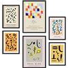 Nacnic set di 6 poster di Paul Klee. Collezione di stampe decorative di mostre d'arte per la decorazione domestica. Formati A3 e A4. Senza cornice.