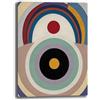 Printerland Quadro su Tela Moderna Astratta Stile Geometrico Etnico - Decorazione Murale Design Contemporaneo - Stampa Artistica su Canvas per Soggiorno Camera Ufficio (2, 70x100 cm, Canvas intelaiato)