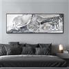 LYBOHO Quadro islamico, calligrafia araba, decorazione, decorazione da parete, senza cornice (islamico 1, 50 x 150 cm)