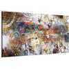 murando - Quadro Moderno per Soggiorno, Astratto, 150x50 cm | Chiodi Inclusi, 1 Pezzo, Murale Arte, Stampe da Parete, Resistenti Allo Sbiadimento, Produzione Europea