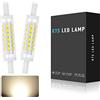 BVCL Lampadina R7S LED 78mm,Dimmerabile,500LM,5W LED Equivalenti R7S 78 mm 45w Lampadine Alogena,IC Corrente costante ha Lampadina Nessun strobo,AC100-230V (Color : Bianco Naturale, Size : 78MM 2pcs)