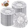 HMCEY 50 PCS Coperchi Alimenti Alluminio,HMCEY Coperture Alluminio Riutilizzabili | Diametro Di 20 CM,Estensibile Retrattile,Resistente A Temperature Fino A 110 °C,Riutilizzabile,Per Cucina, Ristorante, Picnic