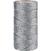 jijAcraft Filo d'argento Spago Metallico 1,5 mm di Spessore, 100 metri, per Artigianato Decorazione di Natale Confezioni Regalo Hobby Creativi