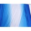 Generic Tessuto spandex sfumato a 2 toni per abbigliamento latino e abbigliamento sportivo, 150 cm al metro (blu-bianco-blu)