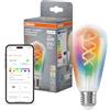 OSRAM Lampada LED SMART+ Edison Vintage E27 a filamento | SMART+ MATTER Filament Multicolor Classic, LED Lamps, Chiaro, 15000 h, confezione da 1