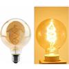 GLAZZY Lampadina a filamento a Spirale LED retrò E14 E27 4W 220V C35 A60 T45 ST64 T185 T225 G80 G95 G125 Lampada Vintage Edison Giallo Caldo (Color : G95 E27, Size : 4W 220V)