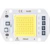 LIGHBIB 2Pcs COB LED Chip Lampada 220V 10W 20W 30W 50W LED Perline Di Luce Lampadina Matrice Di Diodi Ad Alta Potenza Matrice Di Inondazione Fai-da-te Integrata Smart IC,50W,Bianco Caldo 220V