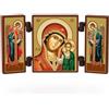 NKlaus - Madre di Dio di Kazan - trittico di icone cristiane - Kazanskaya - legno da altare itinerante 36176