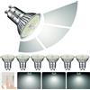 EACLL Lampadine LED GU10 10W 3 livelli Dimmerabile, Pacco da 6, Equivalenti a 125W Alogena, 940lm Bianca Fredda 6000K, Faretti 120° senza Sfarfallio, AC 230V Spot, 3 Luminosità con Funzione di Memoria