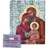 F.LLI BONELLA FRATELLI BONELLA - Quadro Sacra Famiglia Sagomato Vintage - Quadro Legno di Pioppo Spessore 8mm - Tela Sacra Famiglia Camera Da Letto 10.7 x 13.3 cm - 100% Made in Italy