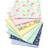 Generic CraftsFabrics Confezione da 8 pezzi (40 cm x 50 cm) di tessuto pretagliato con stampa floreale in 100% cotone per quilting, patchwork