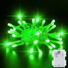 Dalugo Luci di Halloween Verde, 3M 30 LED a Batteria Verde con Timer 6h, IP65 Impermeabile Luci Led a Batteria per Interni all'aperto Decorazionidi Natale Halloween